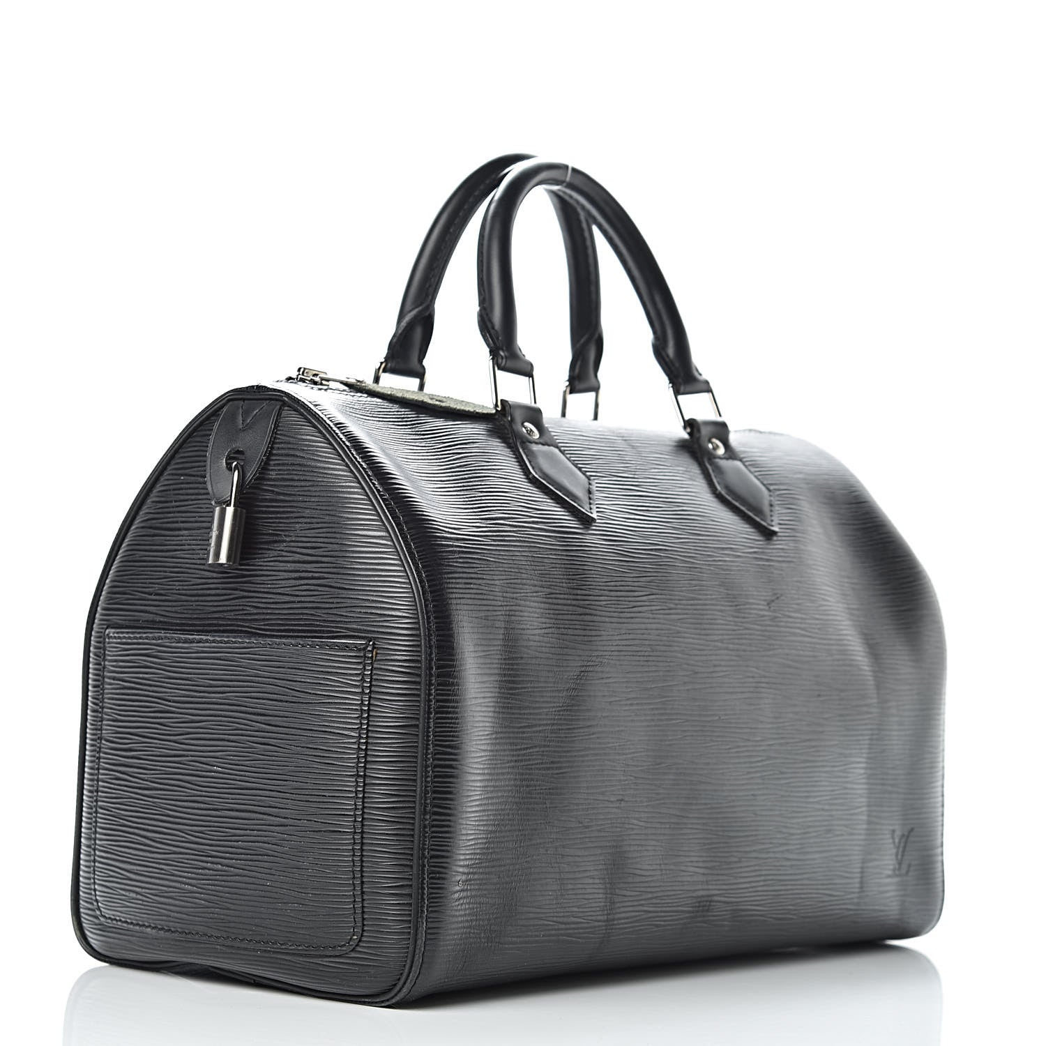 Louis Vuitton Epi Speedy 30 Black 3 of 15