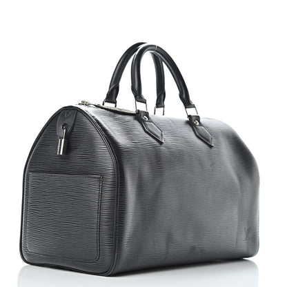 Louis Vuitton Epi Speedy 30 Black 3 of 15