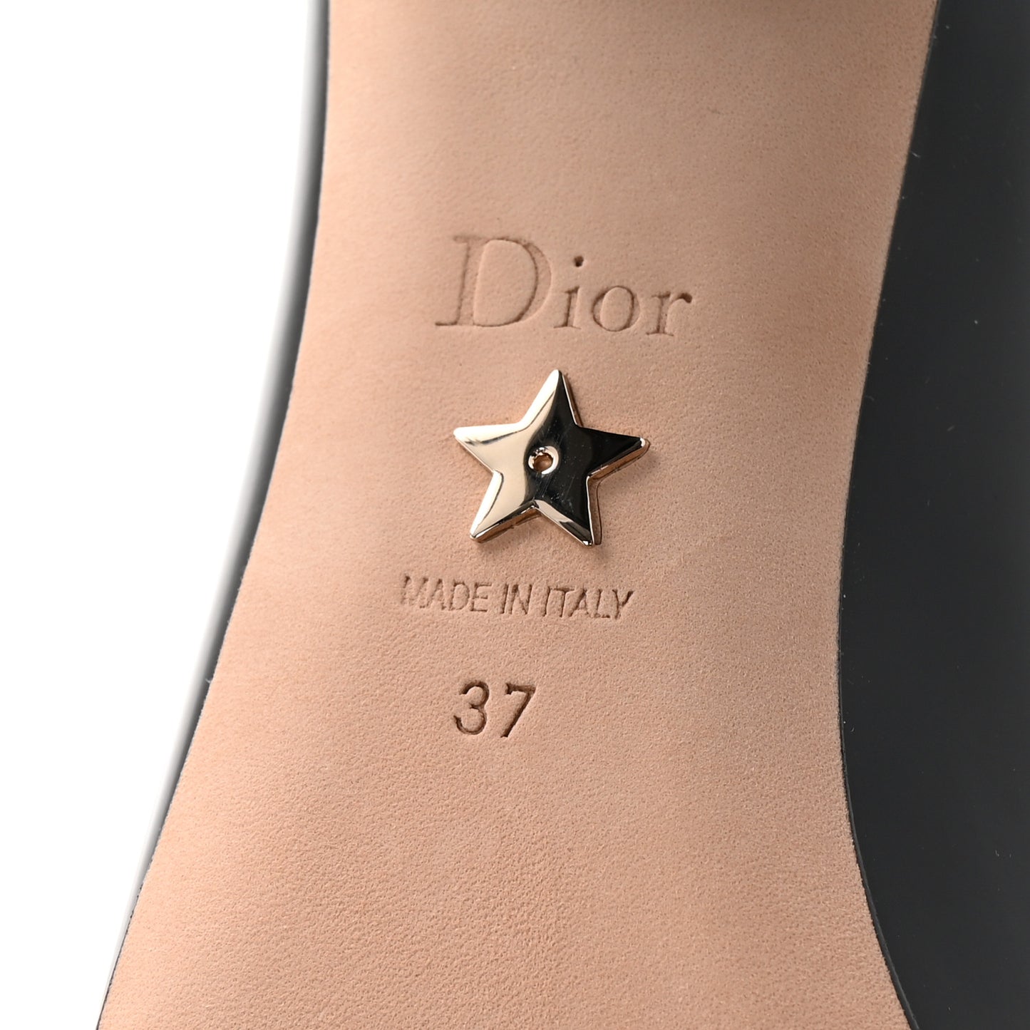 Patent Calfskin Dior Idylle Pumps 37 Black