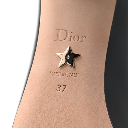 Christian Dior Patent Calfskin Dior Idylle Pumps 37 Black 7 of 9