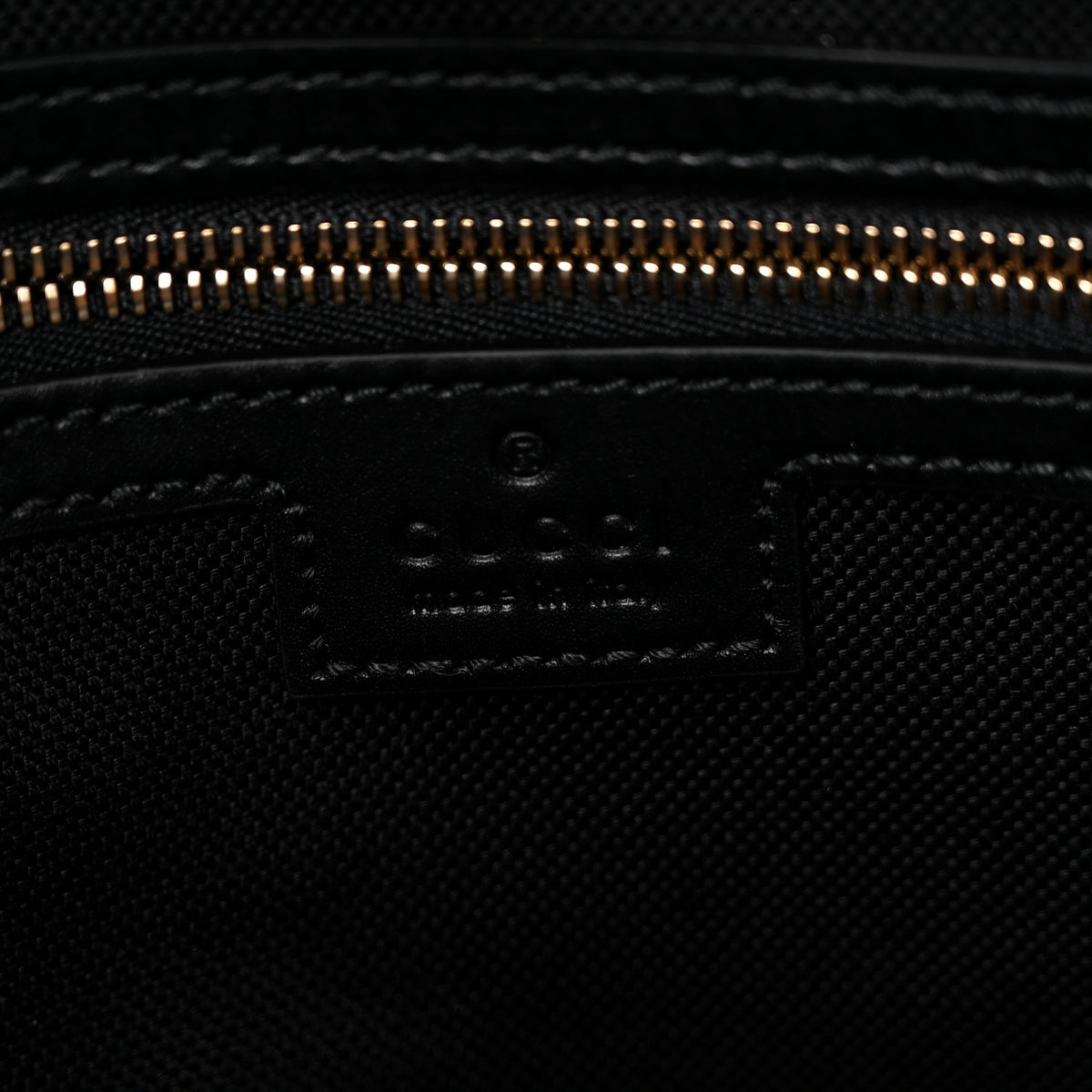 GG Calfskin Embossed Emblem Medium Shoulder Bag Black
