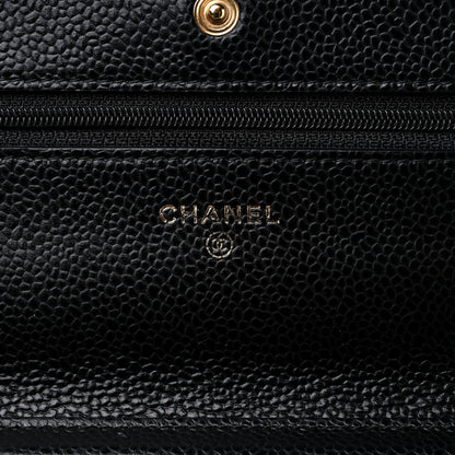 Chanel Caviar Quilted Wallet on Chain WOC Black 6 of 10