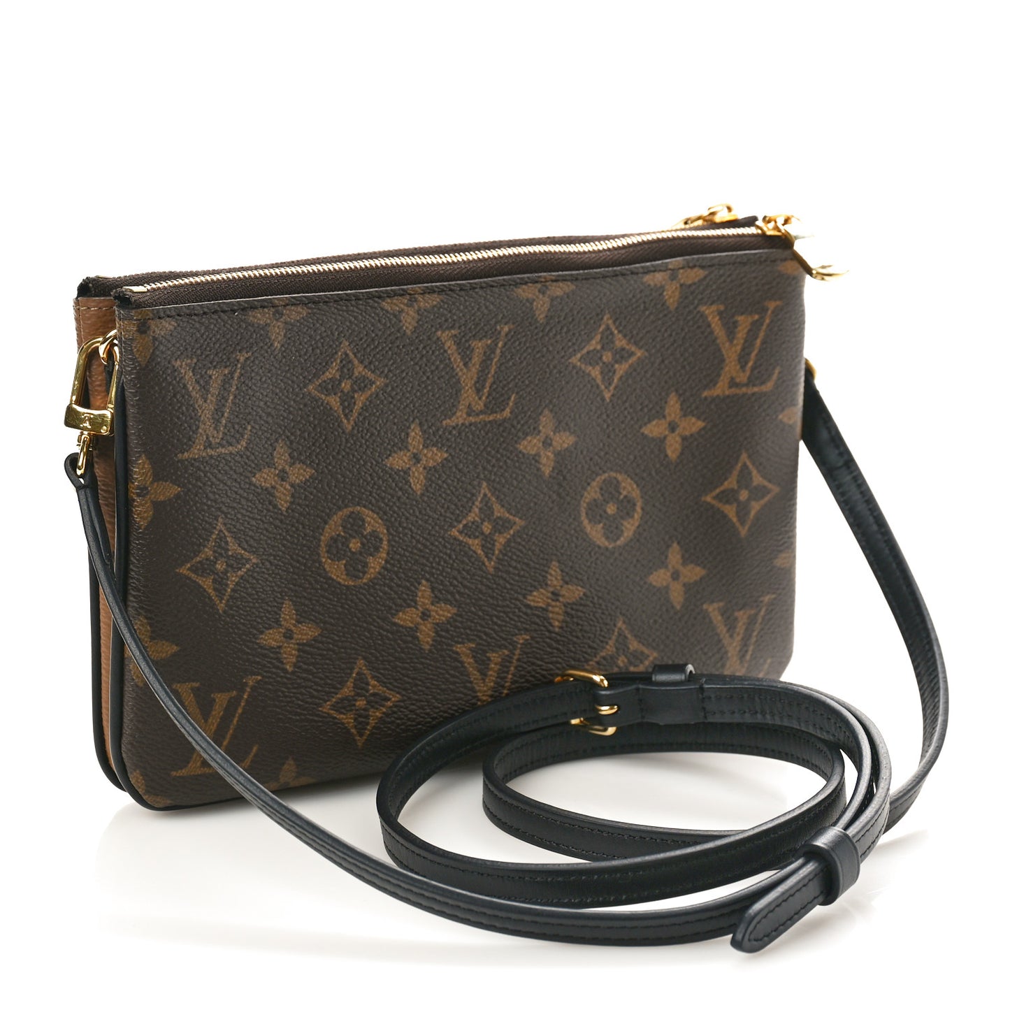 Reverse Monogram Giant Double Zip Pochette