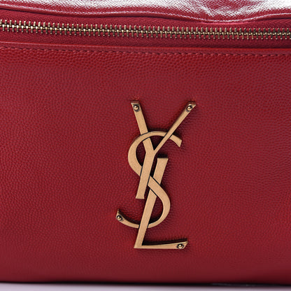 Saint Laurent Grain De Poudre Monogram Belt Bag Rouge Eros 10 of 10
