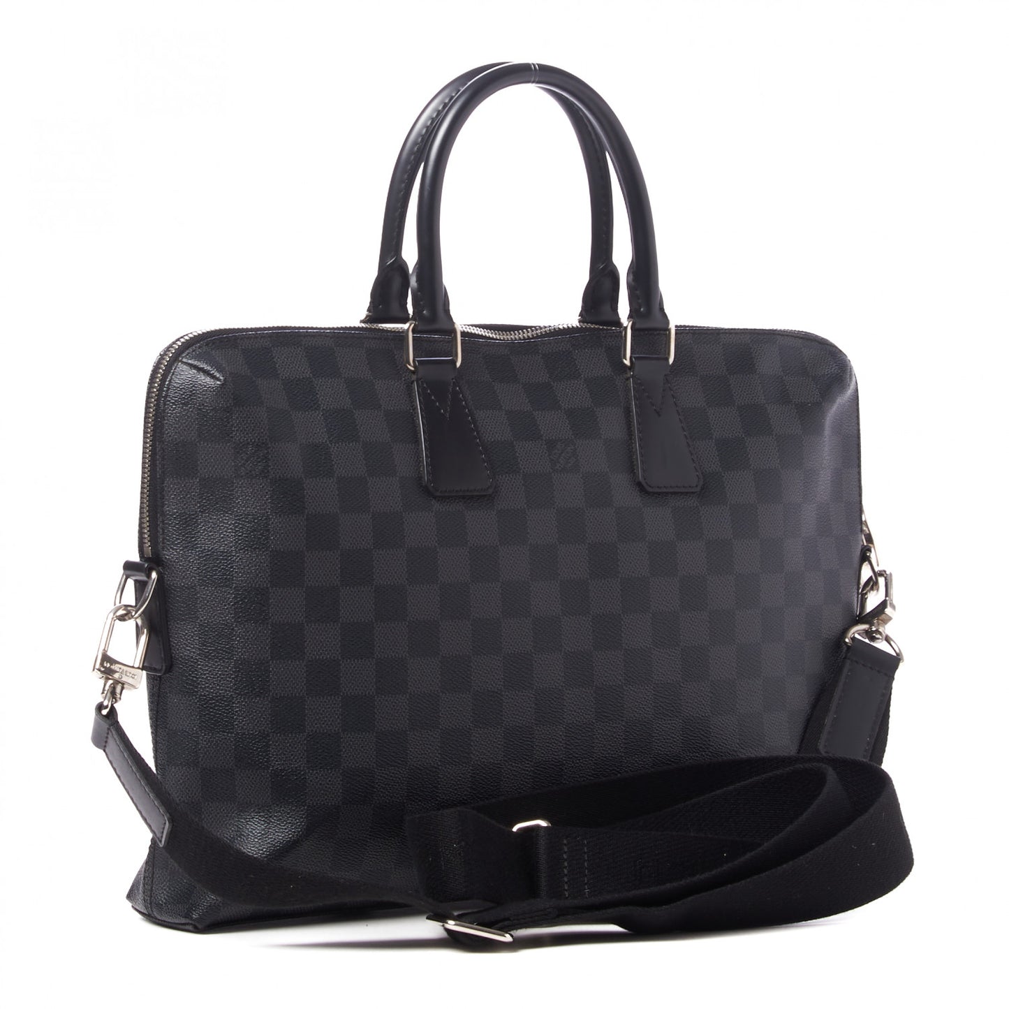 Damier Graphite Porte-Documents Jour