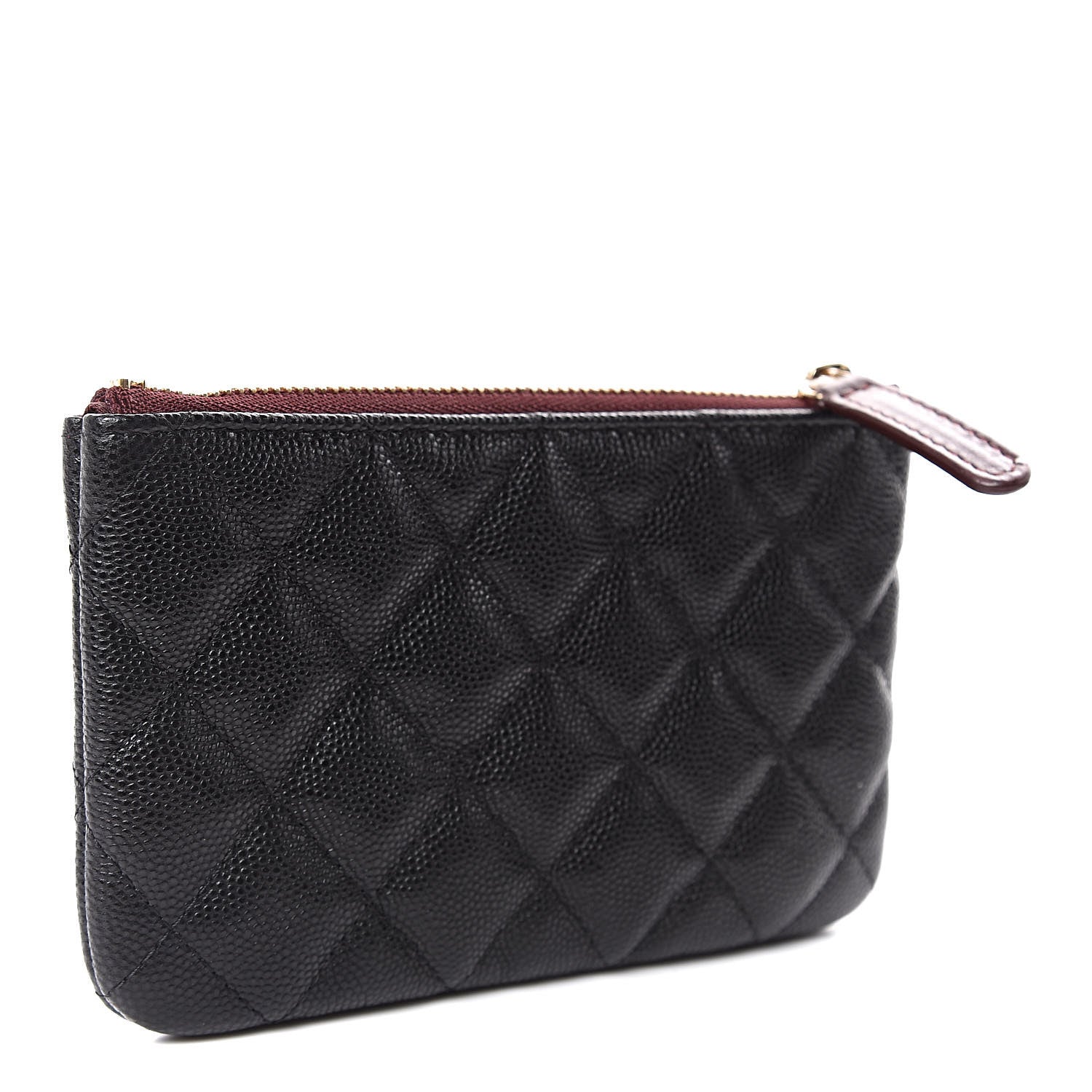 Chanel Caviar Quilted Small Cosmetic Case Black 3 of 8