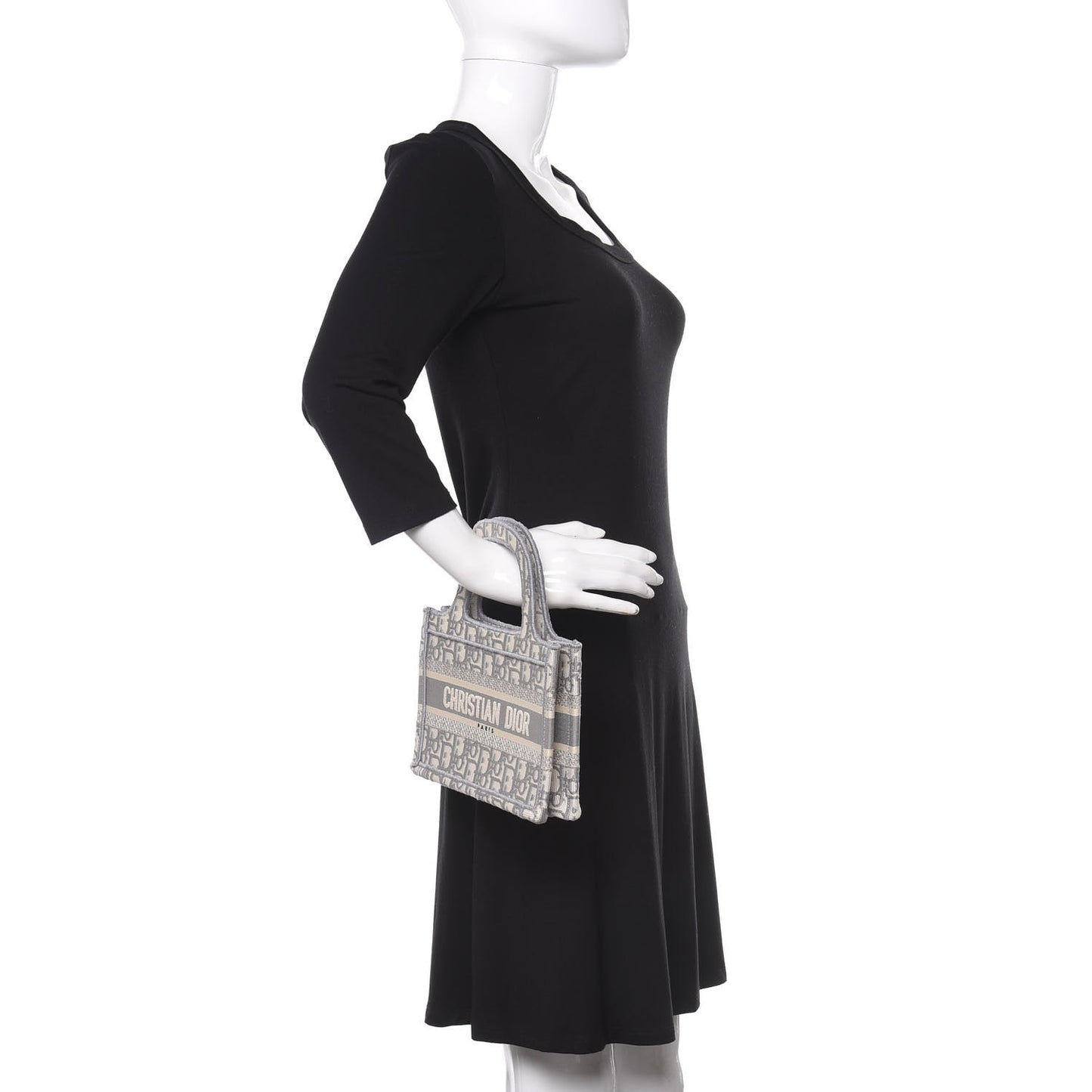 Oblique Mini Book Tote Grey Multicolor