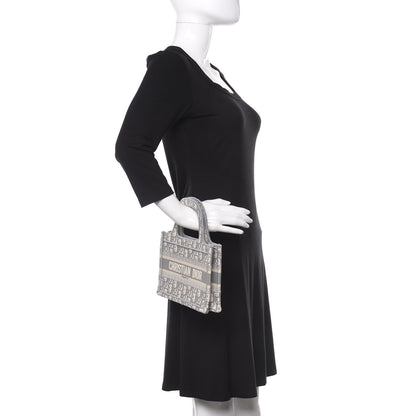 Christian Dior Oblique Mini Book Tote Grey Multicolor 2 of 10