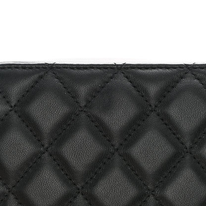 Chanel Lambskin Quilted CC Pearl Crush Camera Case Black 11 of 13