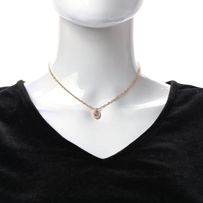 Hermes 18K Rose Gold Diamond PM New Farandole Pendant Necklace ST 2 of 5
