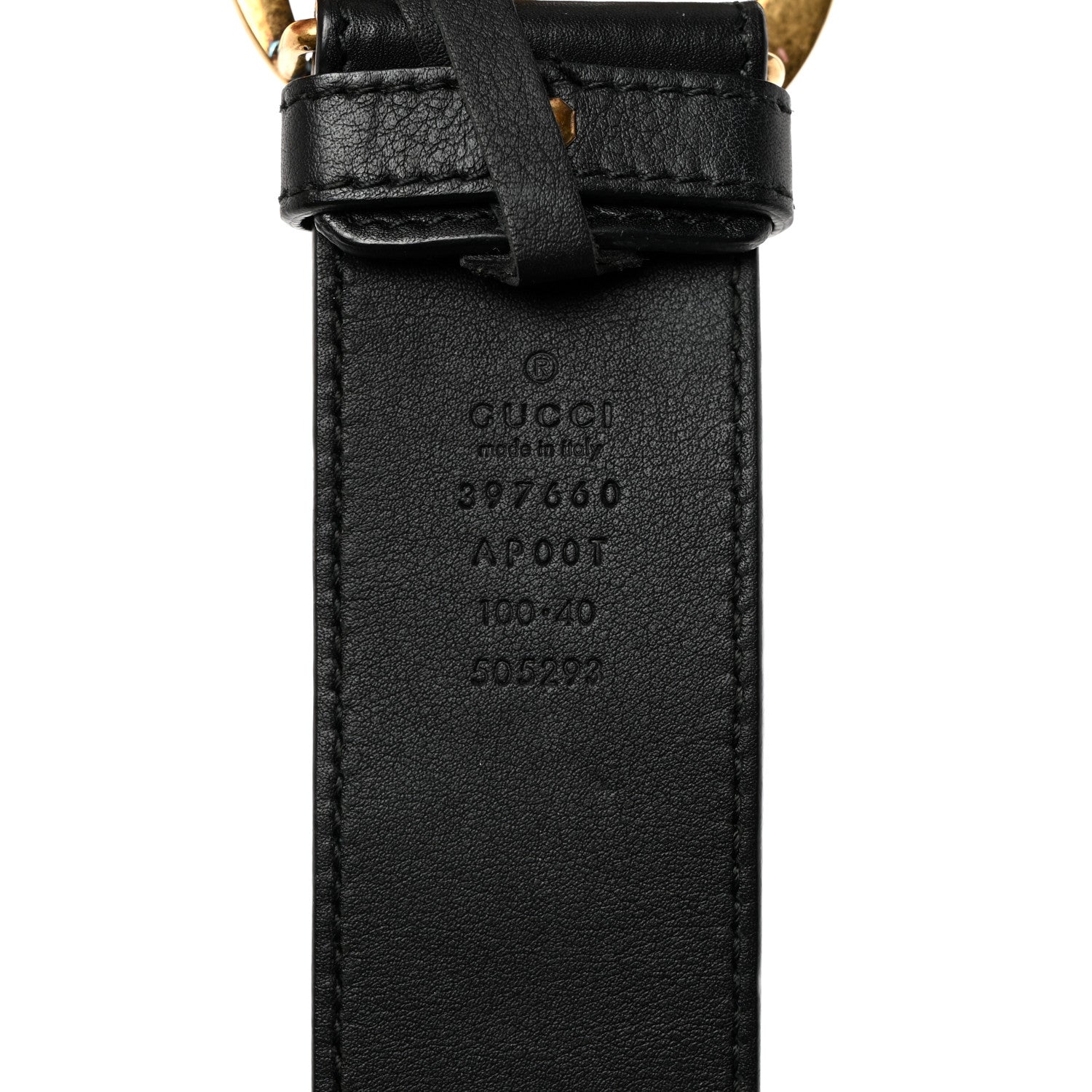 Gucci Calfskin Double G 40mm Belt 100 40 Black 5 of 5