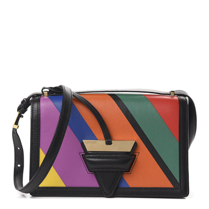 Loewe Calfskin Barcelona Striped Shoulder Bag Multicolor 1 of 13