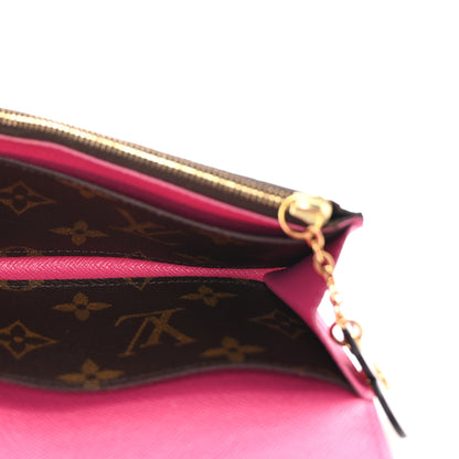 Louis Vuitton Monogram Bloom Flower Emilie Wallet Fuchsia 5 of 7