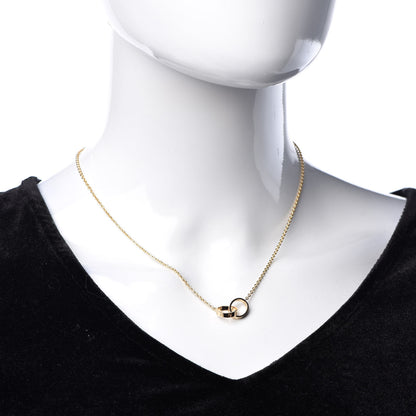 Cartier 18K Yellow Gold Interlocking LOVE Necklace 2 of 7