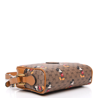 Gucci X DISNEY Mini Vintage GG Supreme Monogram Mickey Mouse Shoulder Bag Beige Vintage Sun Oil 3 of 10
