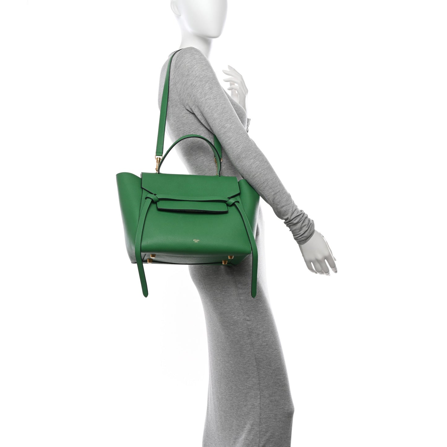 Grained Calfskin Mini Belt Bag Mint