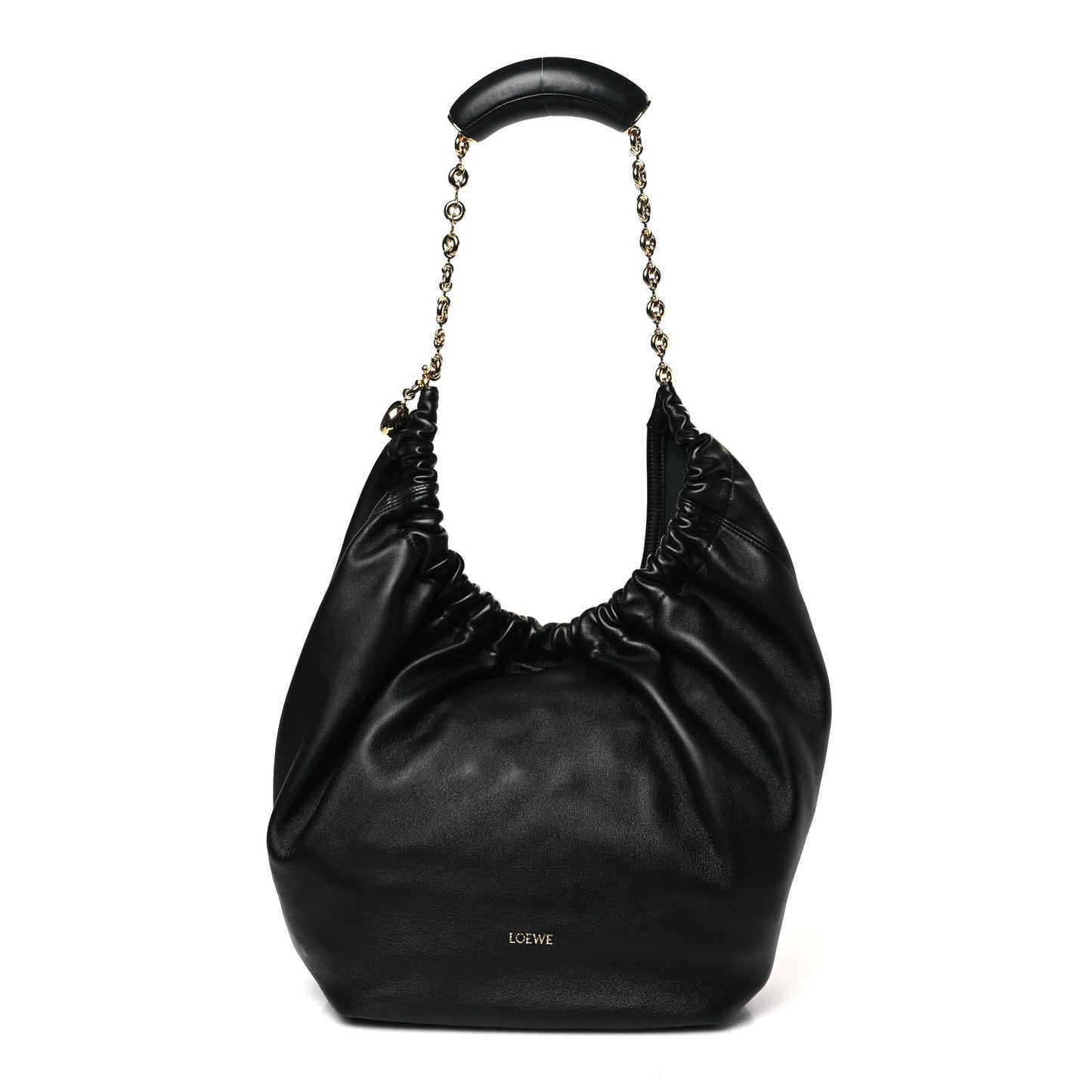Nappa Small Squeeze Bag Black