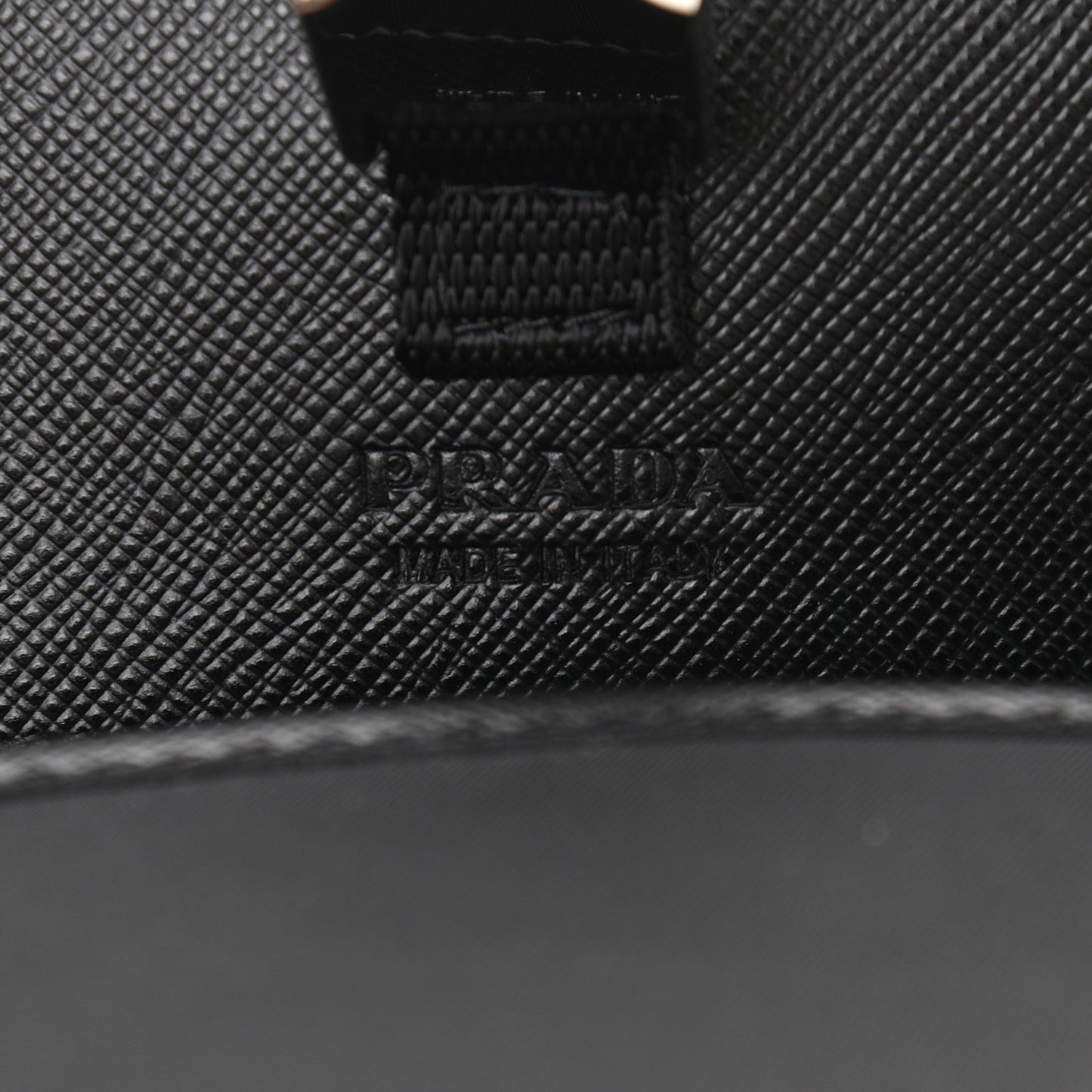Re-Nylon Saffiano Smartphone Case Crossbody Black