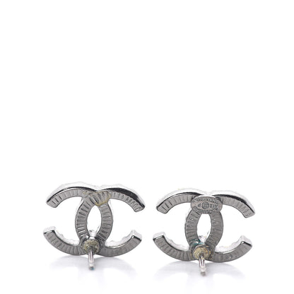 Chanel Pearl CC Earrings Silver 4 of 6