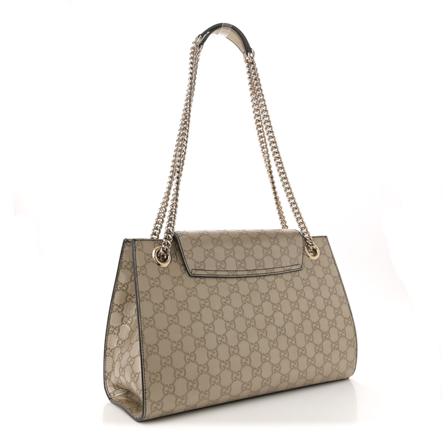 Gucci Guccissima Large Emily Chain Shoulder Bag Gold 5 of 21