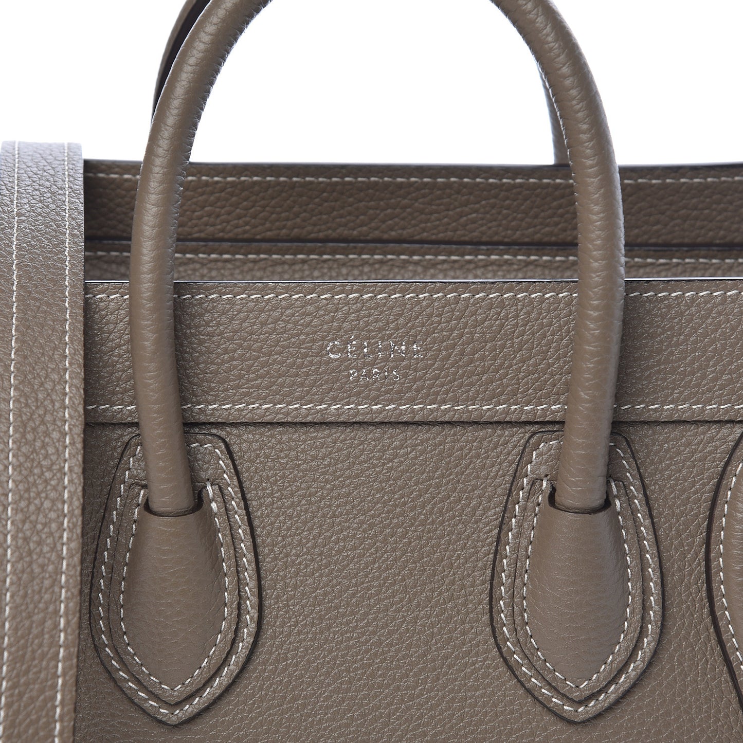 Drummed Calfskin Nano Luggage Souris