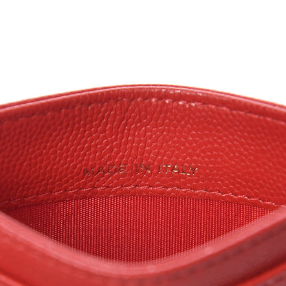 Chanel Caviar Camellia Embossed Card Holder Red 13 of 16