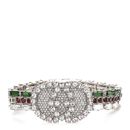 Gucci Crystals Double G Web Tennis Bracelet M Multicolor 1 of 4