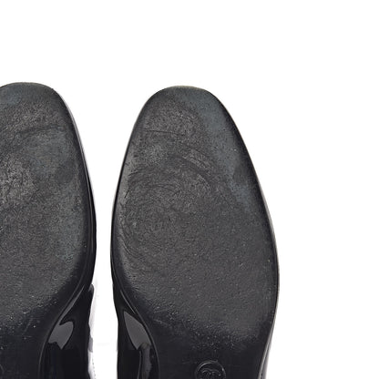Chanel Patent CC Mocassin Loafers 40 Black 10 of 12