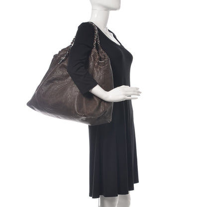Chanel Distressed Caviar XL Coco Cabas Brown 2 of 9