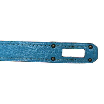 Hermes Chevre Mysore Kelly Longue Wallet Bleu Azteque 7 of 8