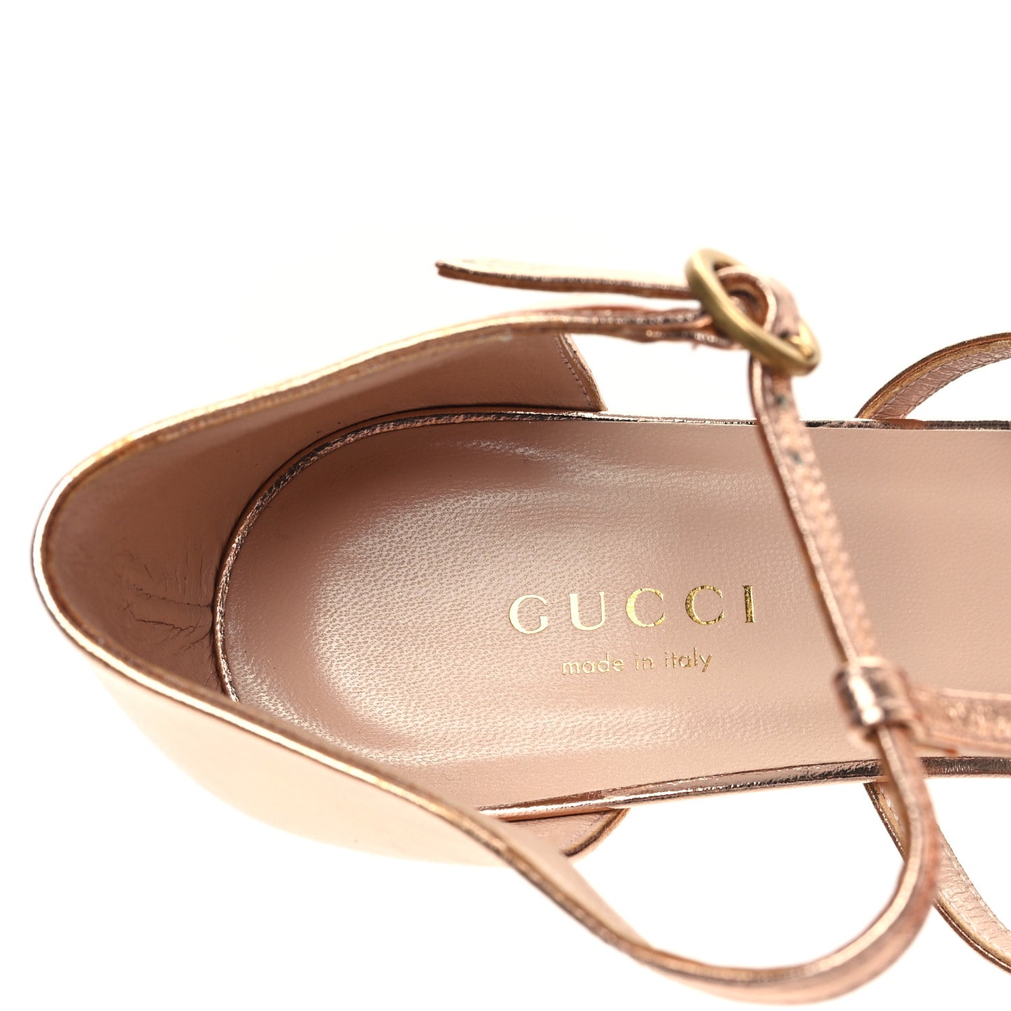 Metallic Nappa Silk Horsebit Sandals 37 Salmone