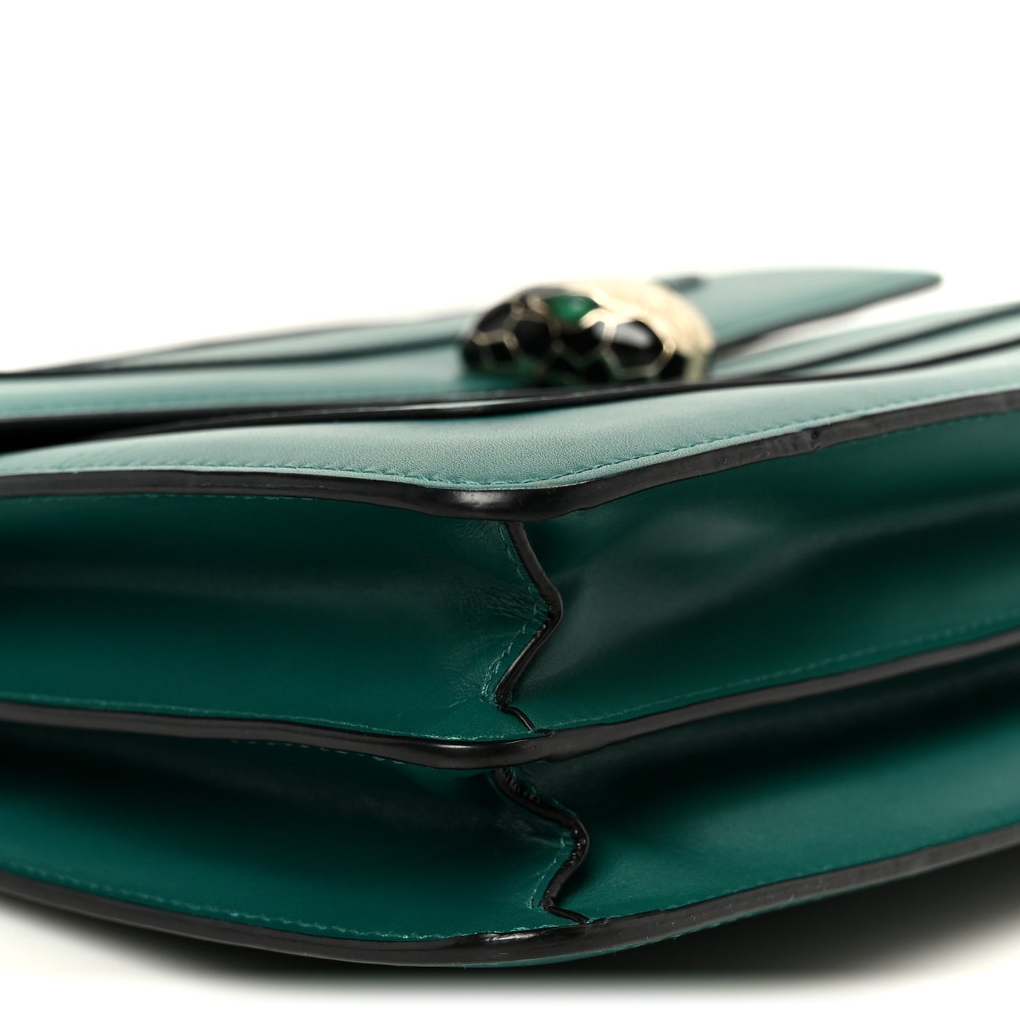 Calfskin Serpenti Forever Shoulder Bag Emerald Green