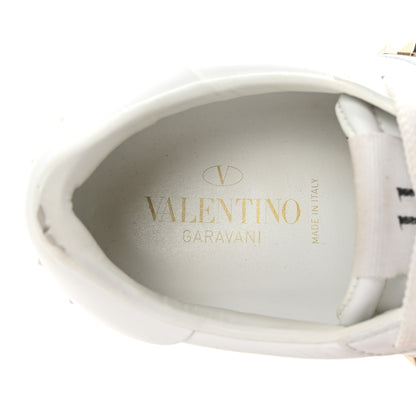 Valentino Garavani Calfskin Rockstud Untitled Open Sneakers 38 White 8 of 10