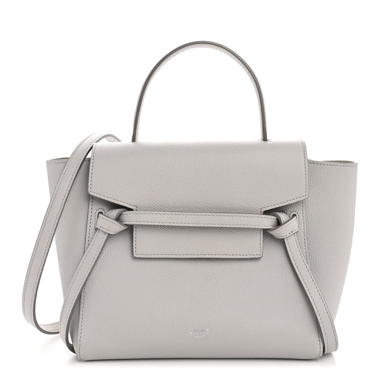 Celine Grained Calfskin Nano Belt Bag Mineral 1 of 12