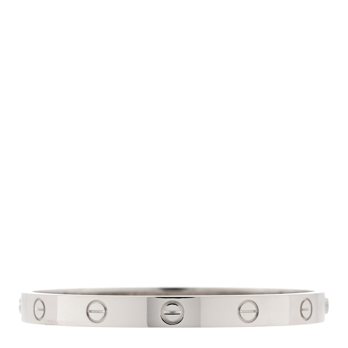 18K White Gold LOVE Bracelet 17