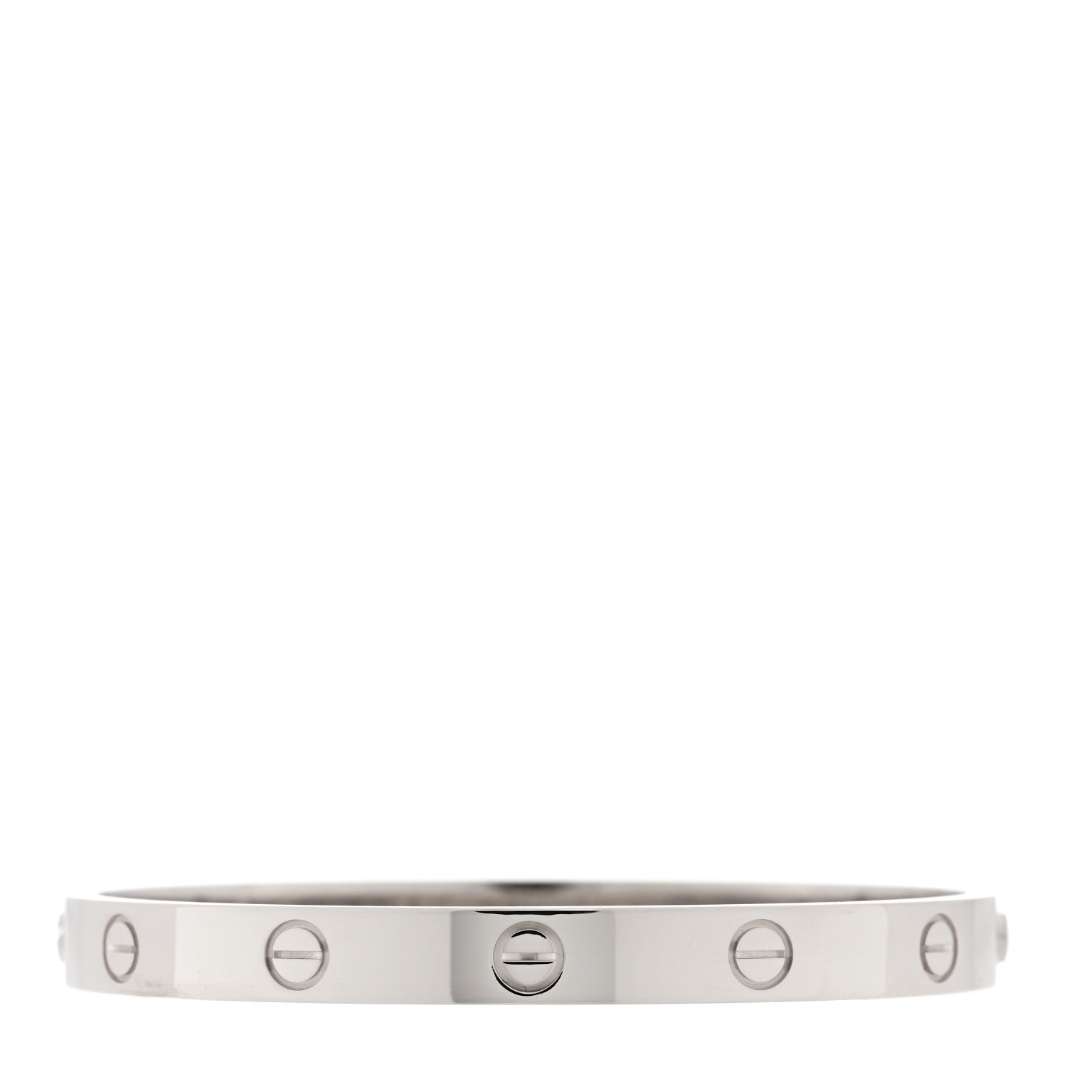 Cartier 18K White Gold LOVE Bracelet 17 1 of 5