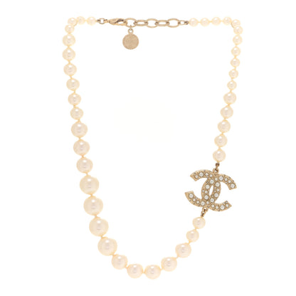 Chanel Pearl CC 100th Anniversary Necklace Light Gold 3 of 6