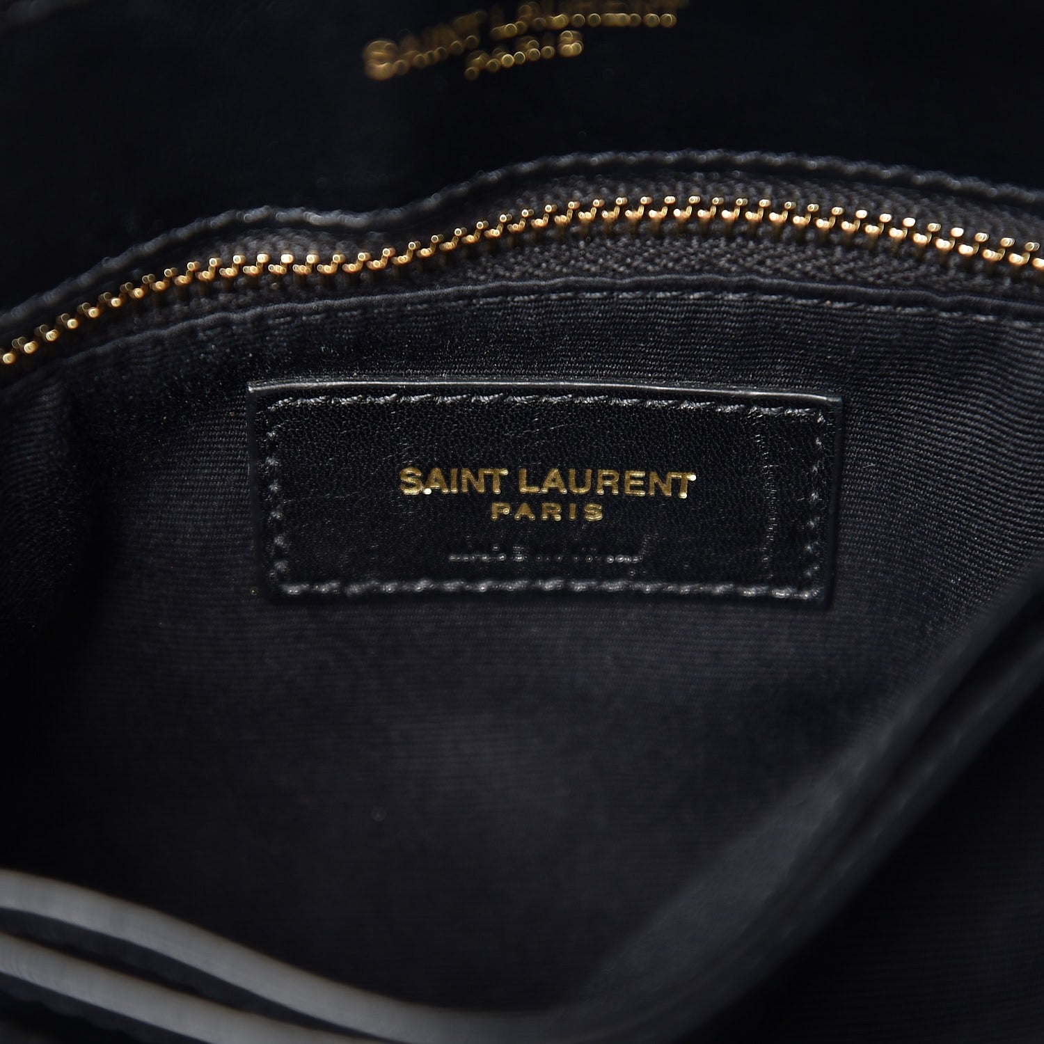 Saint Laurent Calfskin Y Quilted Monogram Toy Loulou Crossbody Bag Black 6 of 10