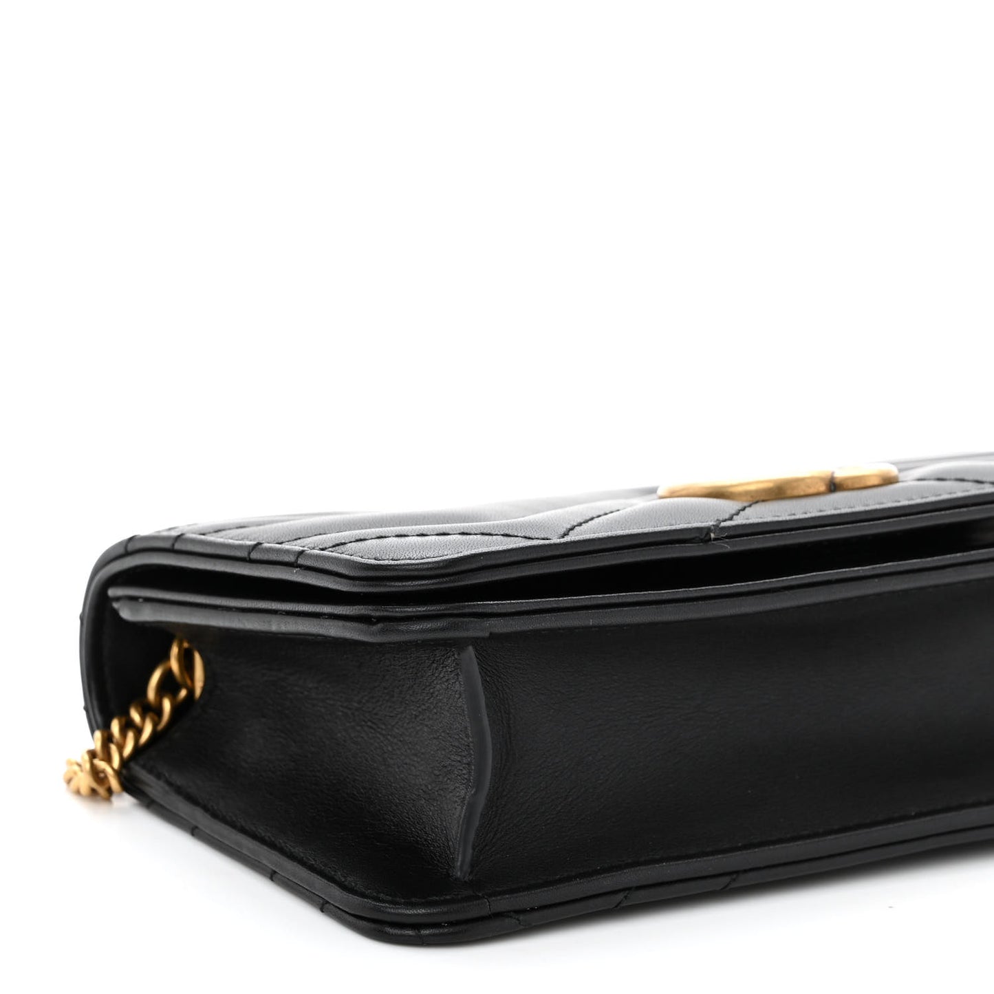 Calfskin Matelasse GG Marmont Mini Bag Black