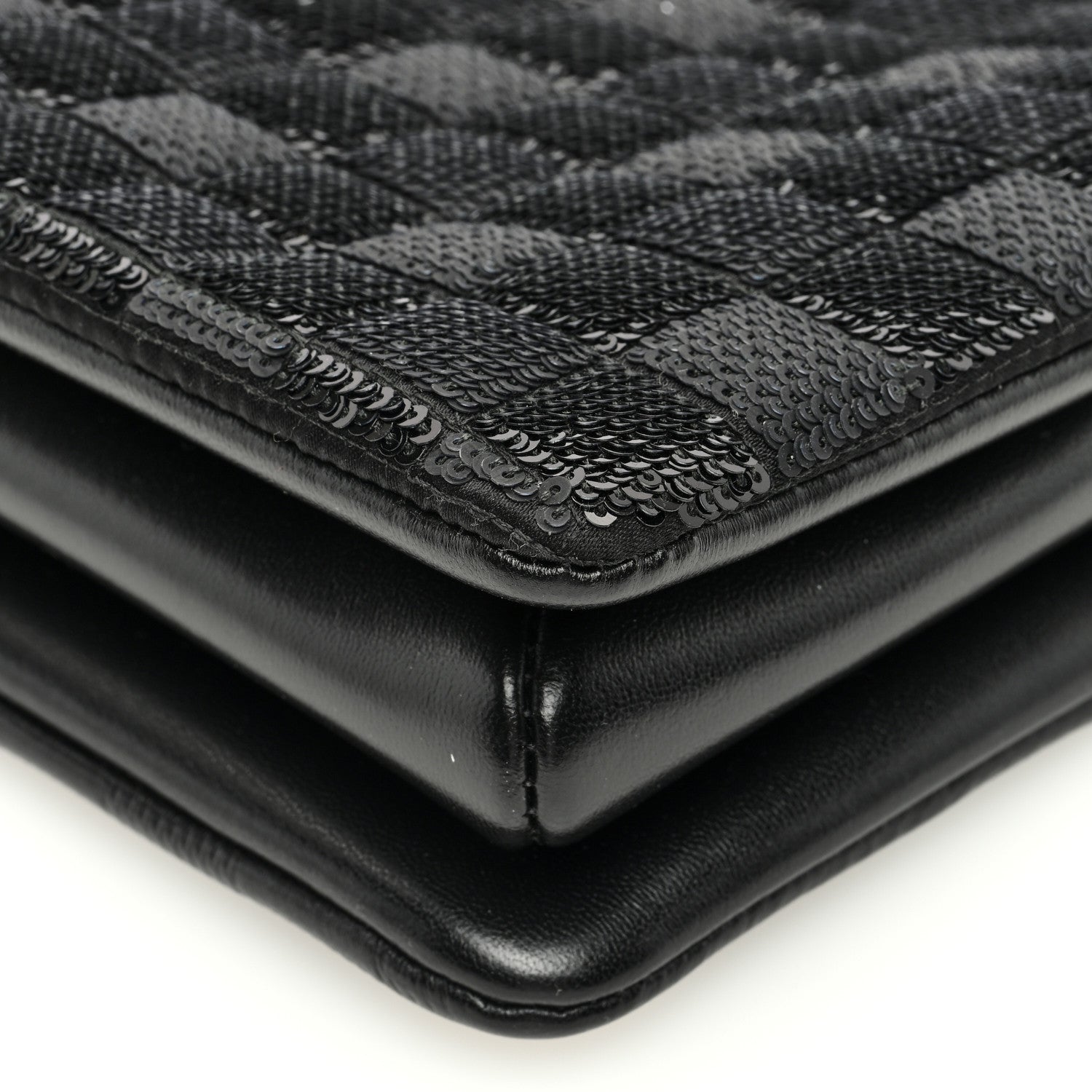 Louis Vuitton Satin Sequin Embroidered Damier Coussin BB Black 11 of 12