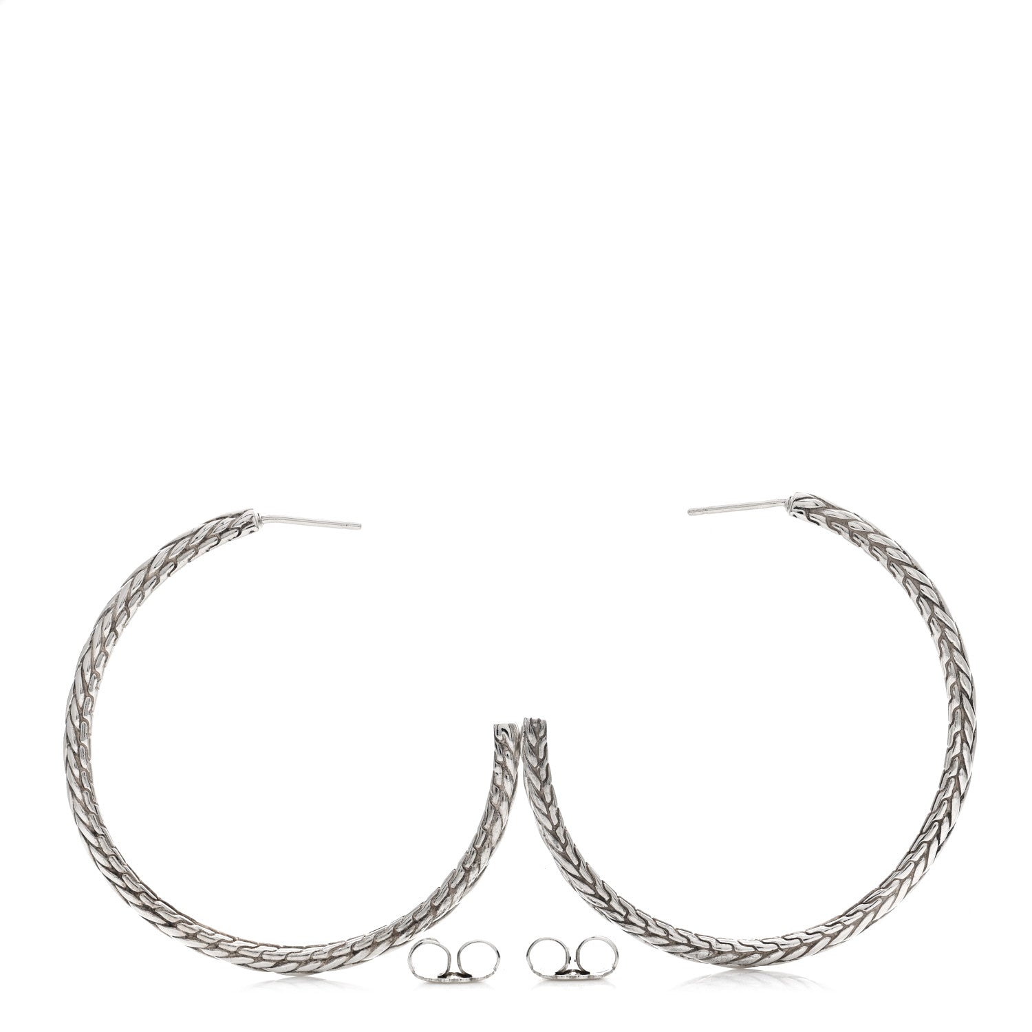 John Hardy Classic Chain Kepang Hoop Earrings 3 of 4