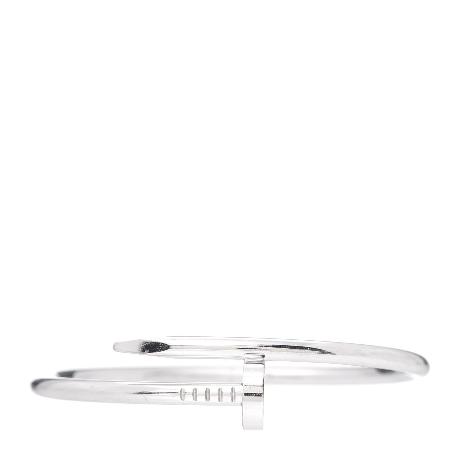 Cartier 18K White Gold Juste Un Clou Bracelet 17 1 of 4