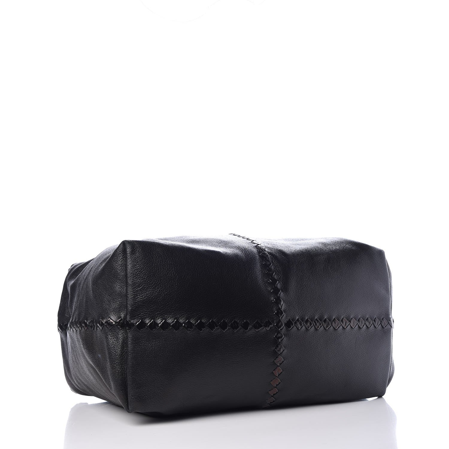 Bottega Veneta Cervo Intrecciato Brick Tote Black 4 of 9