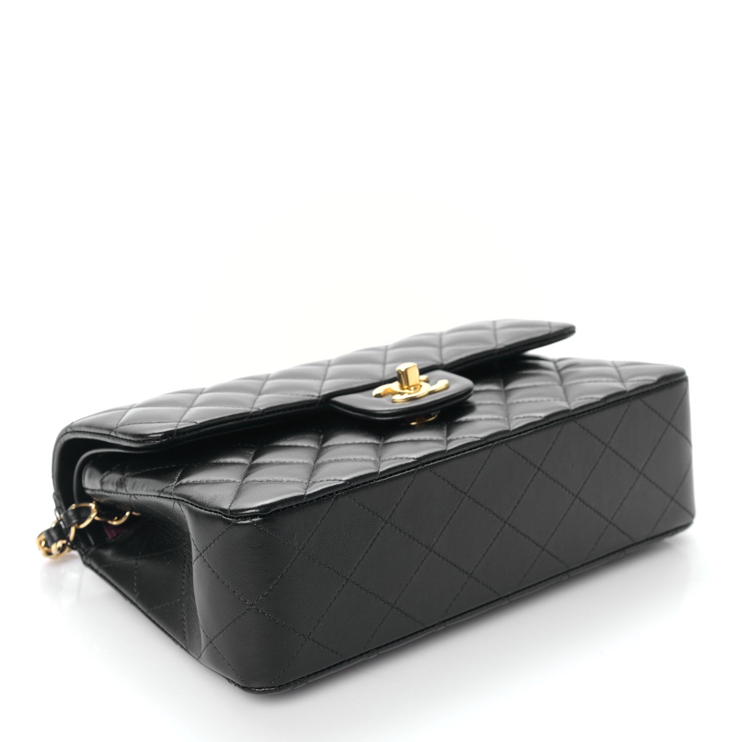 Chanel Lambskin Quilted Small Double Flap Black 4 of 9