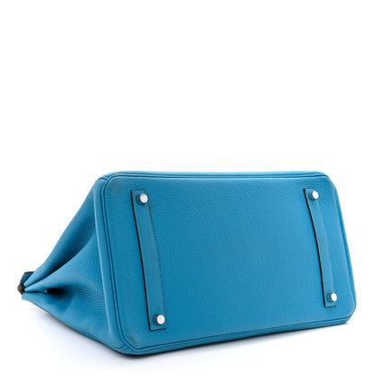 Hermes Togo Verso Birkin 35 Bleu Zanzibar Malachite 4 of 15