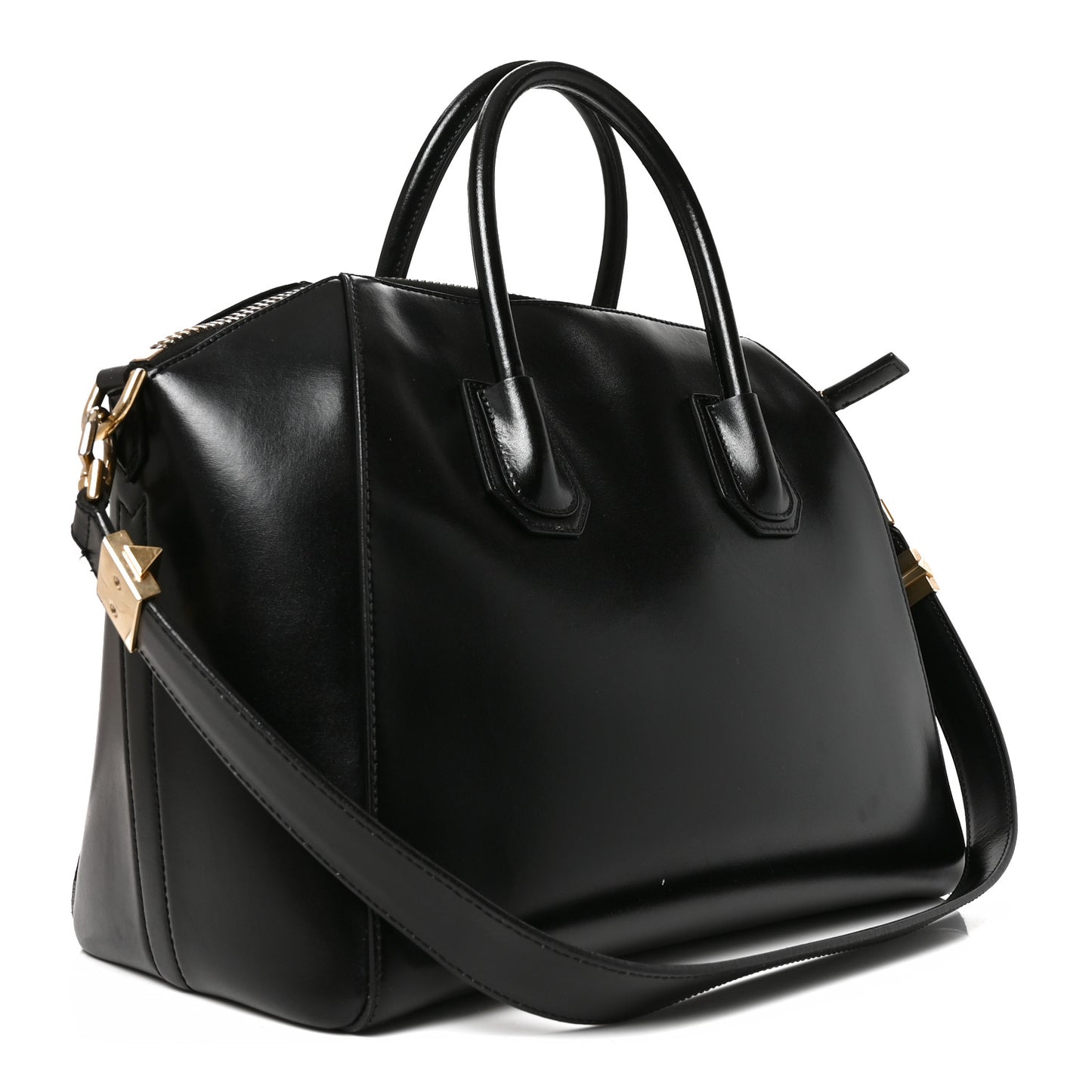 Shiny Lord Calfskin  Antigona Black