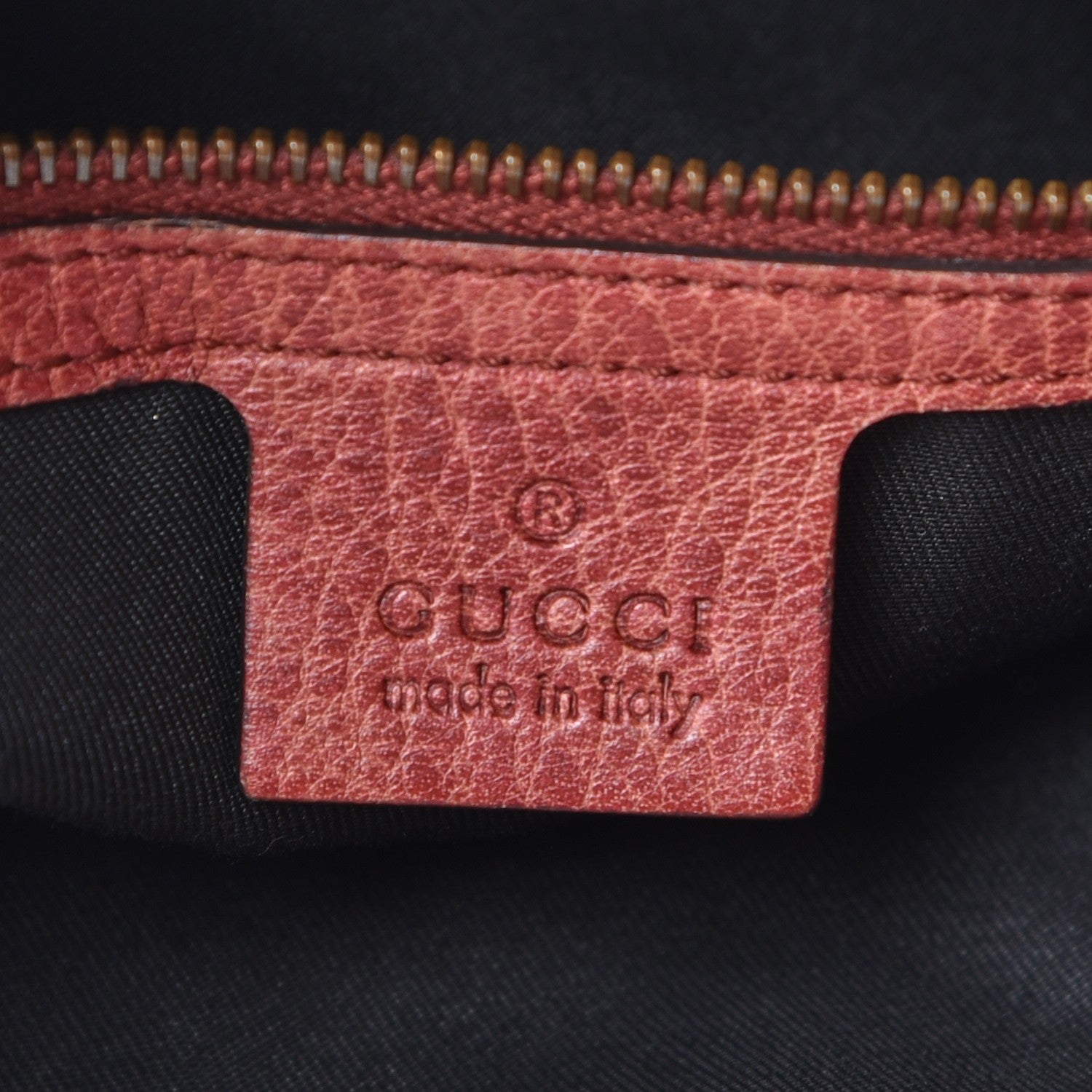 Gucci Guccissima Large New Pelham Satchel Red 6 of 9