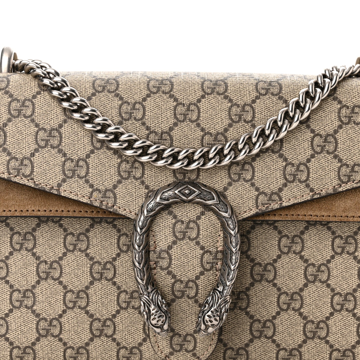 GG Supreme Monogram Small Dionysus Shoulder Bag Taupe