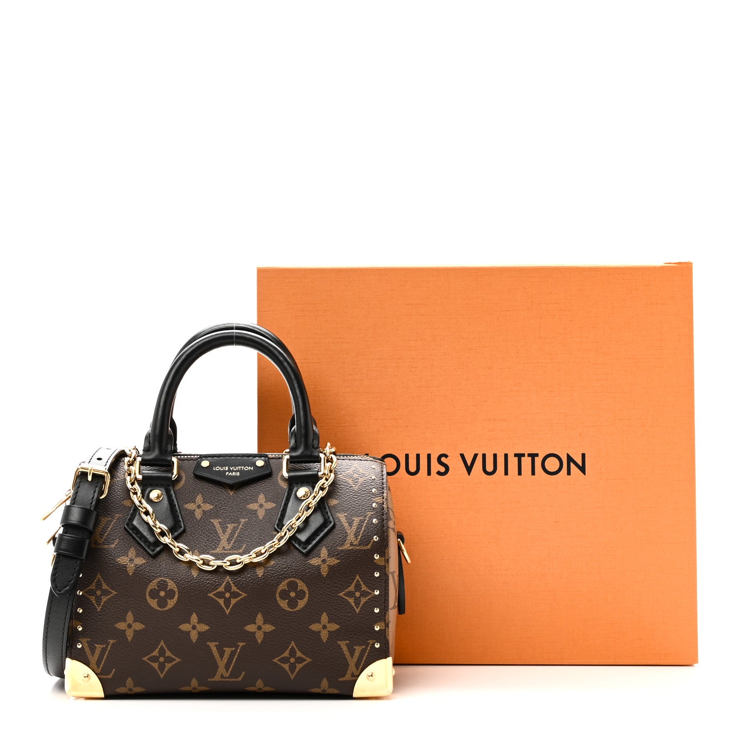 Louis Vuitton Reverse Monogram Speedy Trunk 20 10 of 10