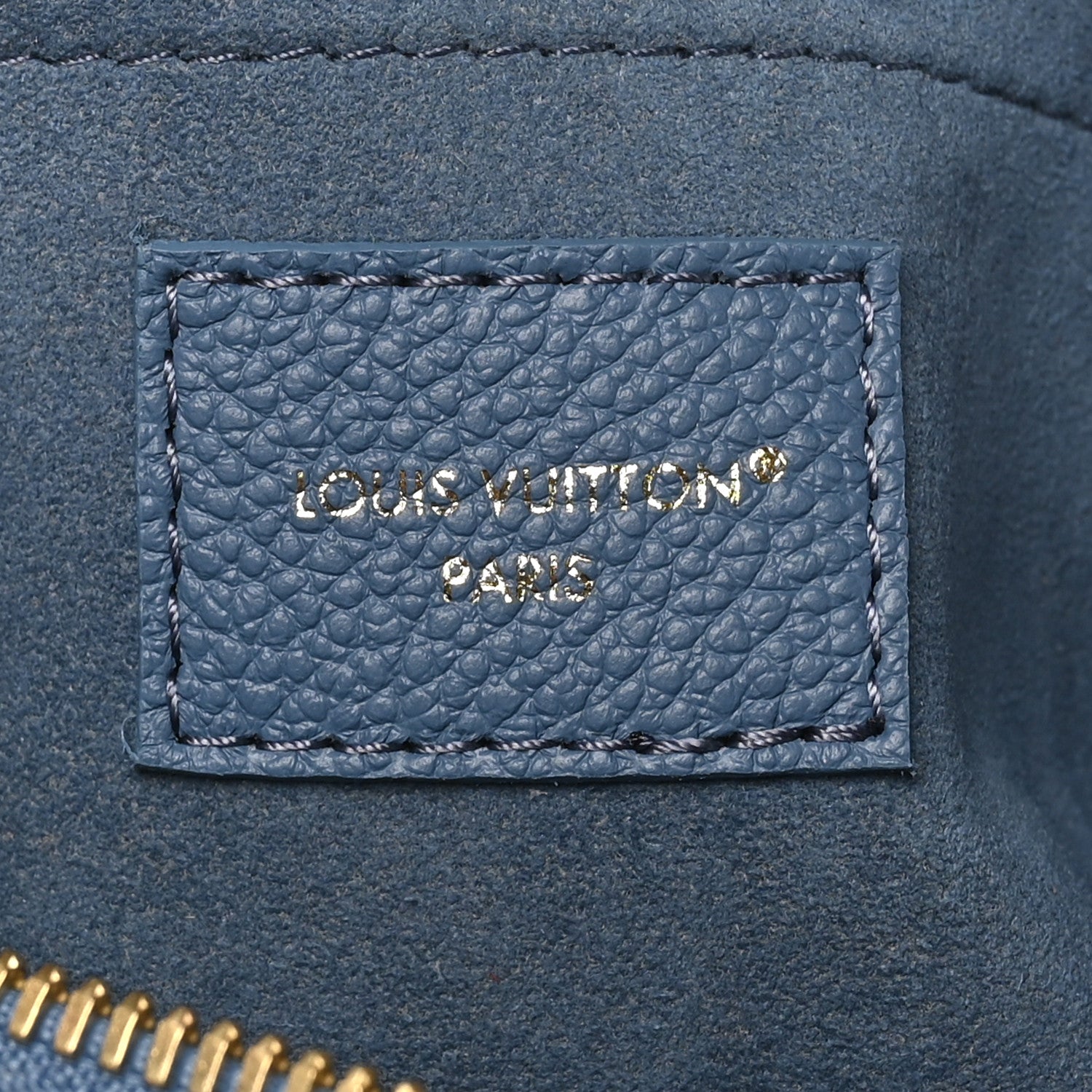 Louis Vuitton Metallic Empreinte Monogram Giant Speedy Bandouliere 20 Navy Nacre 6 of 10